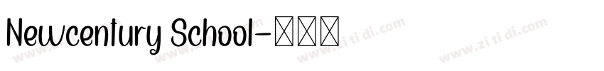 Newcentury School字体转换